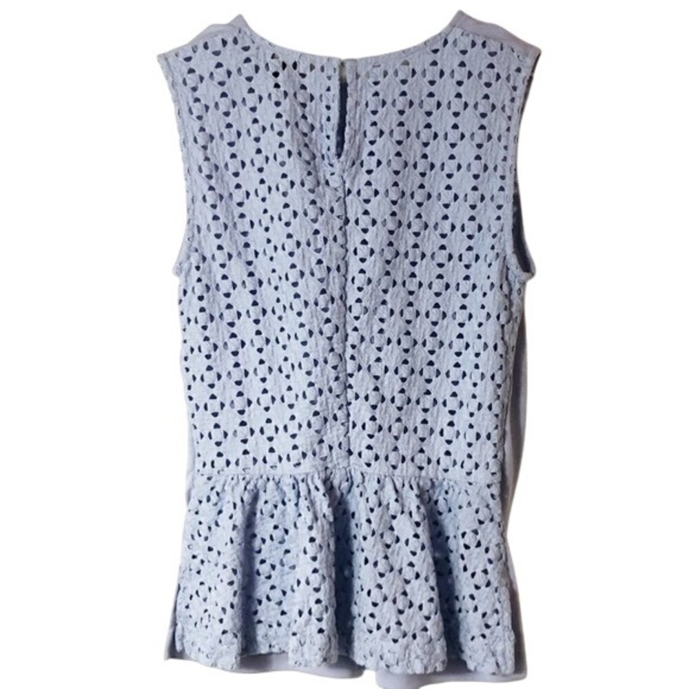 Ann‎ Taylor Sleeveless Purple Lilac Lavender Eyelet Back Top Size XSP